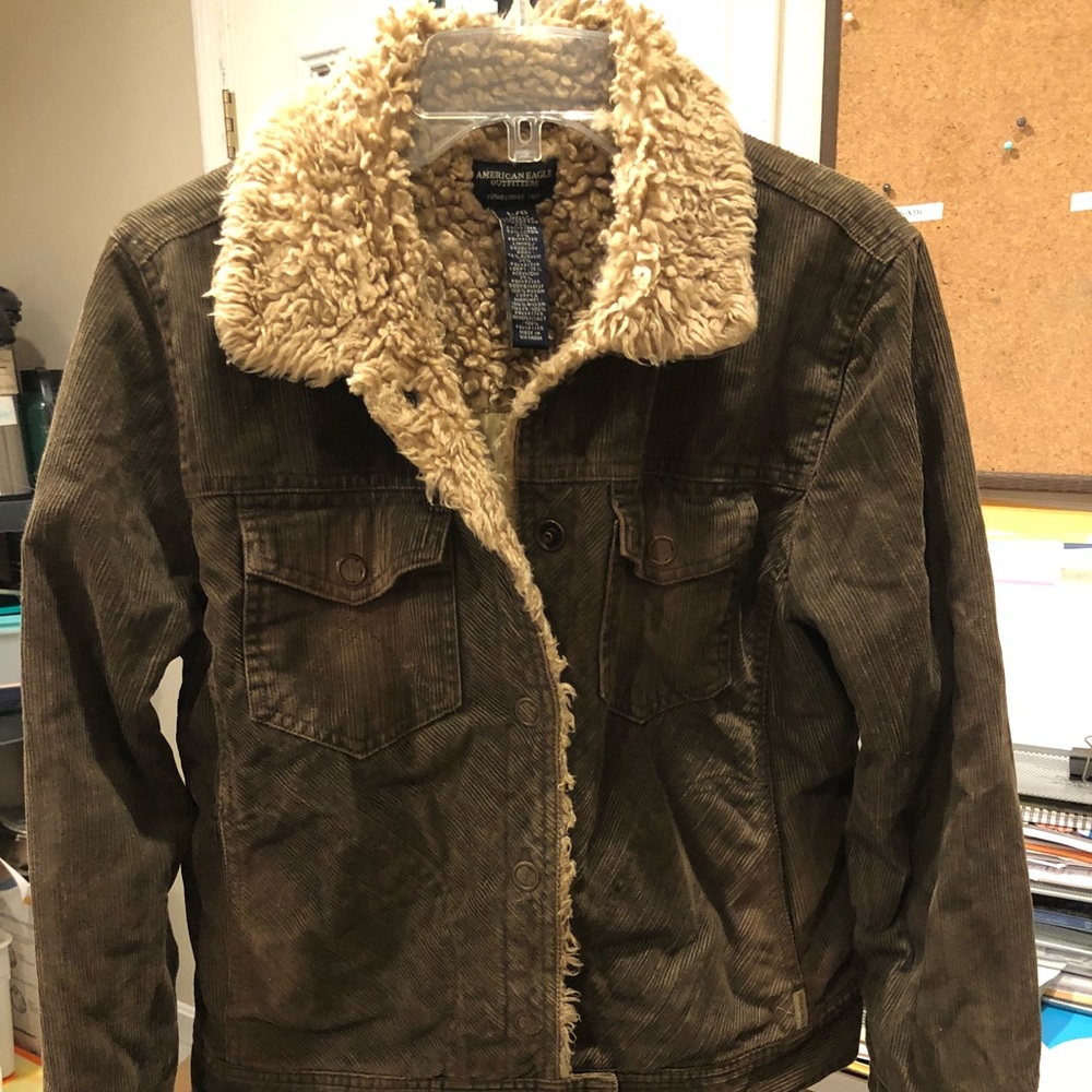 American Eagle Corduroy Bomber Jacket
